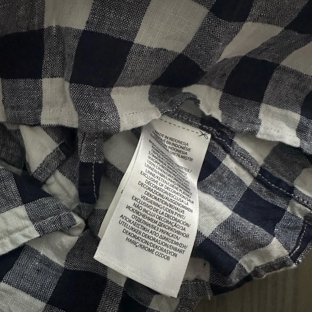 POLO RALPH LAUREN TODDLER GIRL GINGHAM LINEN SHIRTDRESS